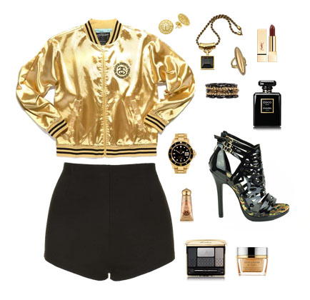 Go for Gold OOTD ~ BRINA-1 by Athena Footwear